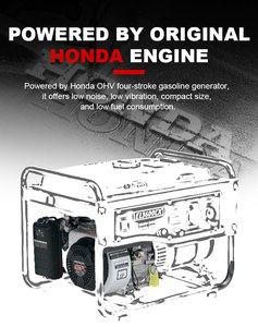 Hot Sale <strong>Honda</strong> Gasoline <strong>Generator</strong> 2.8KW 3KW Portable Open Frame <strong>Generator</strong> For Home Use - Product Image 3