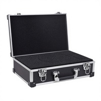 Boîte de rangement rigide verrouillable en aluminium, boîte de transport portable, outils, insert en mousse personnalisé, boîte à outils en aluminium