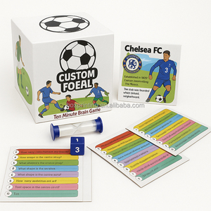 Diseño personalizado impresión a todo color amigo pregunta conversaciones fútbol Trivia <span class=keywords><strong>preguntas</strong></span> equipo tarjetas pareja tarjetas <span class=keywords><strong>de</strong></span> <span class=keywords><strong>juego</strong></span> <span class=keywords><strong>para</strong></span> niño - Product Image 2