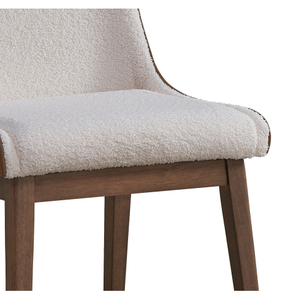 Chaises de salle à manger modernes capitonnées en bois pour la maison, le bureau, le salon et la chambre, meubles de restaurant pour salle à manger, lot de 2 - Product Image 3