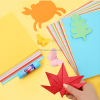 Kertas Warna-warni Aman untuk Anak 10 Warna Campuran Permen  Tidak Beracun untuk Kerajinan Tangan TK Origami Kertas Bunga Jendela