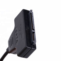 Cable USB 2,0 a SATA de 2,5 pulgadas, cable de conversión a SATA 7 + 15
