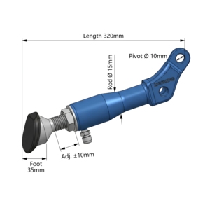 Béquille latérale de moto réglable en hauteur en aluminium CNC 6061T7 pour <span class=keywords><strong>KTM</strong></span> Yamaha tout-terrain et routière - Product Image 4