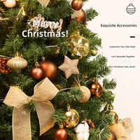 Ensemble d'arbres de Noël artificiels en PVC pré-éclairés à LED, 171-200 cm, pour décoration intérieure festive, fabriqués à la main, vente en gros usine