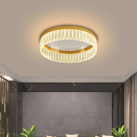 Nouveau Zhongshan plafonnier intérieur personnalisé salle de bain salon chambre moderne plafonnier en cristal Led