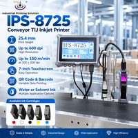 Imprimante jet d'encre thermique automatique IPS-8725 pour convoyeur et carton, 25,4 mm, 150 m/min, pour codage de production