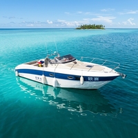 Bateau à moteur en fibre de verre de 32 pieds avec cabine, bateau rapide de classe V, bateau de pêche, bateau de transport, bateau de loisirs