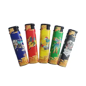 HP-883 customized logo and color plastic vapers lighter electric windproof lighter refillable lighters