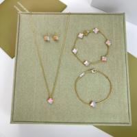 Bracelets en argent S925, motif trèfle à quatre feuilles, fleur porte-bonheur, violet rose Fritillaria, 6 motifs, sur demande, catalogue Van Cleef