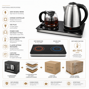 Glass Tea <b>Maker</b> Automatic Switch Off 1.8L Kettle With Detachable Filter <b>Coffee</b> and Machine Glass Tea <b>Maker</b> Automatic Switch Off - Product Image 5