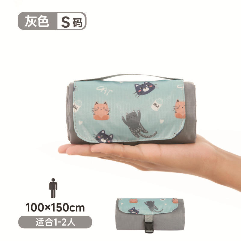 ลูกแมวสีเทา 150*100CM