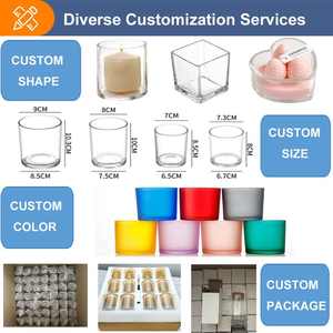 Bougie en verre soufflé à la main, bon marché, nouvelle couleur rayée, <span class=keywords><strong>Caramella</strong></span> Murano, verre borosilicate, gobelet à bougie vide, porte-bougie pour la décoration - Product Image 6