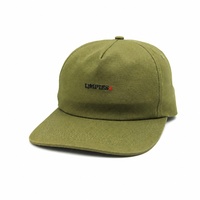 Casquette de baseball en chanvre et coton tendance avec patch tissé personnalisé à 6 panneaux