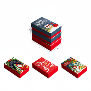 11 \ "X8 \" X1.2 \ "4-PC Caja de regalo de Navidad 24PCS/Cartón Suministros festivos de vacaciones - Product Image 2