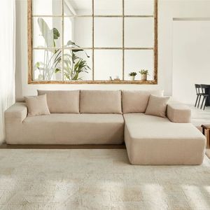 Juego de sofá de esquina moderno modular de 3 plazas para apartamento, terciopelo de cuero con relleno de esponja para uso en hotel/Villa - Product Image 1