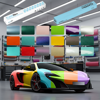 Film vinyle pour voiture, enveloppement complet de la carrosserie, film vinyle brillant de haute qualité, film vinyle changeant de couleur, rouleaux de film vinyle pour autocollants de voiture, film de protection de peinture PPF