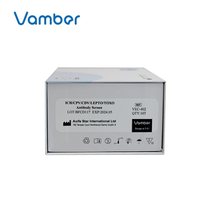 Vamber elisa kits de test hépatite infectieuse canine parvovirus distemper virus leptospira toxoplasme IgG anticorps combo test - Product Image 5