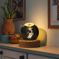 Estatuilla de crucifijo de Pascua cálida LED recargable Cruz de cristal 3D Jesús para luces de noche de luna Católica Cristiana para dormitorio