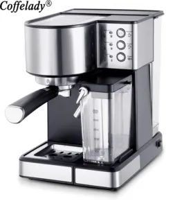 Macchina da caffè elettrica per uso domestico in acciaio inossidabile 15 Bar Cappuccino Latte macchina per caffè Espresso