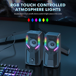 <strong>Portable</strong> RGB Light 3.5mm Gaming <strong>Speaker</strong> for Music and Video Computer Sound <strong>Speakers</strong> - Product Image 5