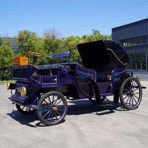 Chariot électrique bleu à quatre roues pour mariage et visites touristiques, fabriqué directement par l'usine Zhenda, personnalisable. - Product Image 4
