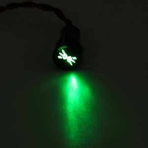 Metal Led Dashboard Indicator <b>Light</b> 8mm 12V 24V 36V Waterproof With <b>Wire</b> For Car Electrical Appliances - Product Image 2