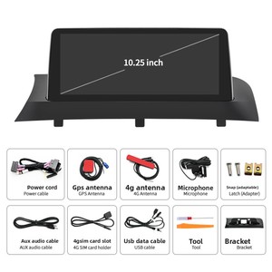 TOPSOURCE Pour BMW X3X4 Tableau de bord de voiture Navigation 11-12 F25F26 Contrôle central intelligent Écran large Android GPS <span class=keywords><strong>Multimédia</strong></span> - Product Image 5