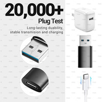 Adaptador USB a USB C para iPhone 15 Cargador para iPhone 15 Pro Max Plus iPad 9 10 Air 5 Mini 6 para Samsung S24 S23 S22 Plus Ultra