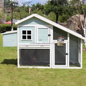 Custom Collins Wooden Pet Dog House Outdoor Wood Chicken coop Rabbit cage