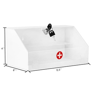 Caja de Seguridad Acrílica Transparente Moderna Personalizada por el Fabricante, Lavable, para Farmacias y Comercios Minoristas, con Cerradura - Product Image 6