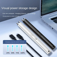 Briquet électrique à arc rechargeable par USB avec indicateur de batterie LED, en plastique, pour fêtes