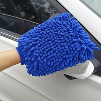 Gant de lavage en microfibre chenille double face de qualité supérieure pour voiture et moto