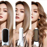 MRY MR-3105 Cepillo Alisador y Rizador de Pelo Inalámbrico 3 en 1, 5000mAh, 4 Temperaturas, Herramienta de Estilizado de Cerámica para Salón, Hogar y Viajes