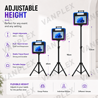 Cabina de Fotos Personalizada OEM con Pantalla Táctil de 15.6 Pulgadas, Compatible con DSLR, Trípode, Kiosco para Empresas de Alquiler y Estudios