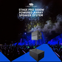 Système de sonorisation PA 5000W DSP Active Line Array avec haut-parleur de graves néodyme 210 pouces, transducteur en titane 3 pouces, 136 dB et caisson de basses amplifié 218 pouces
