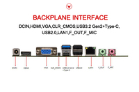 Motherboard Mini ITX Industri Intel Generasi ke-12/13 I3/i5 DDR4 64GB Dual Channel SATA Gigabit LAN M.2 Kontrol Terintegrasi Baru IPC