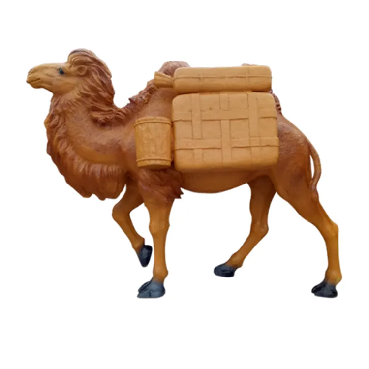 Jingujin New lnnovation fiberglass sheep sculpture decor Customizable fiberglass custom camel sculpture for Building support