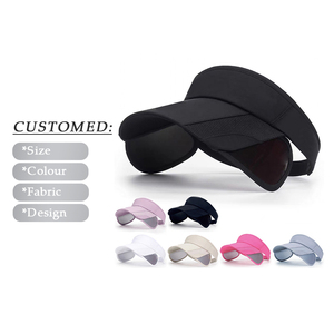 Gorra de playa con logotipo personalizado, visera de protección solar UV de ala curva, sombreros para hombres y mujeres, sombrero deportivo de tenis ajustable, sol de verano para correr - Product Image 6