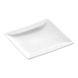 Assiette carrée en porcelaine CARLOTTA/RAMADA 26x26cm blanche - Product Image 1