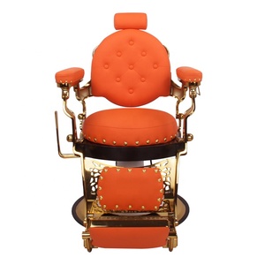 Chaise de barbier de <span class=keywords><strong>style</strong></span> orange doré pour boutique berbère - Product Image 1
