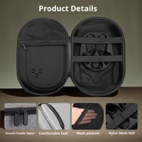 Sac de rangement rigide tout-en-un en EVA pour lunettes VR Meta Quest 3s, modèle à fixation sur la tête