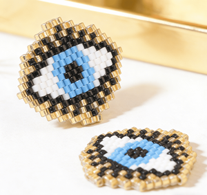 Accessoires en perles de <span class=keywords><strong>verre</strong></span> Miyuki tissées à la main, élégants et simples, résistants à la décoloration et personnalisables - Product Image 4