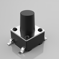 Interrupteur Tactile de Haute Qualité 6x6mm, Bouton Poussoir 3P SMD 6x6x5H 6x6x6H 6x6x8H, Interrupteurs Tactiles pour Jouets