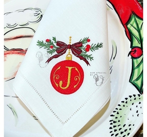 Serviettes en coton et lin à points festonnés, serviettes en tissu réutilisables de haute qualité, personnalisées pour Noël <span class=keywords><strong>LY</strong></span> - Product Image 2