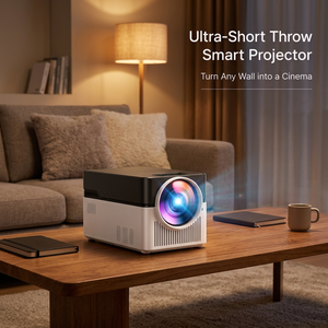 Mini Proyector Inteligente Nativo 1080P 900 ANSI Lúmenes Ultra Corta Distancia Portátil Cine en Casa Android 14 WiFi Enfoque Automático Venta al por Mayor - Product Image 1