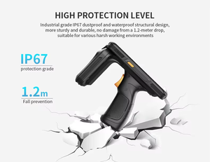 Высокопроизводительный 5,5-дюймовый портативный КПК-терминал с <span class=keywords><strong>RFID</strong></span>-считывателем, NFC и сканером штрих-кодов для складской логистики, 860-960 МГц, пластиковый корпус - Product Image 5
