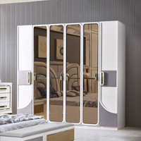 Ensemble de mobilier de chambre à coucher de luxe classique en bois moderne avec cadre en bois et revêtement en cuir, lit King Size, Queen Size, Double, Full, collection 2026