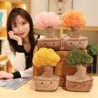 Nouvelles plantes en pot décoration de canapé maison fleur en peluche jouets en peluche Cactus poupées en peluche douce Yulip