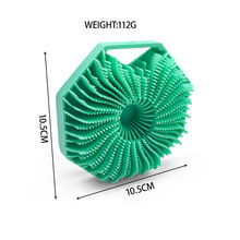 Cepillo de baño Depurador de silicona Piel Ducha de mano Limpieza Masaje del cuero cabelludo Gommage Corporel Cepillo corporal Depurador corporal de silicona - Product Image 2