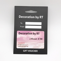 Tarjetas de Regalo de Plástico Personalizadas con Soportes de Papel para Colgar, para Clubes y Supermercados